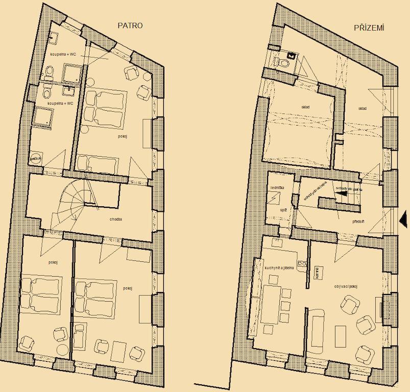 Mestansky Dum Villa Rožmberk nad Vltavou Szoba fotó